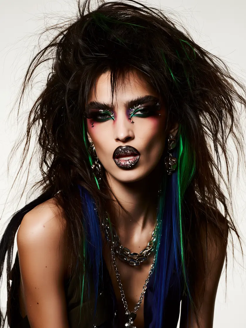 Redaktioneller Beauty-Look mit Handschrift von Lukas Wythe